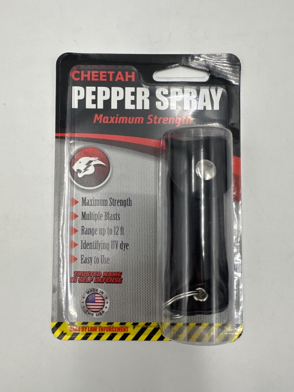 Photo 1 of CHEETAH PEPPER SPRAY MAX STRENGTH EASY TO USE WITH KEY CHAIN LOOP NEW