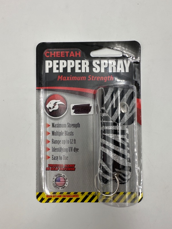 Photo 1 of CHEETAH PEPPER SPRAY MAX STRENGTH EASY TO USE WITH KEY CHAIN LOOP NEW