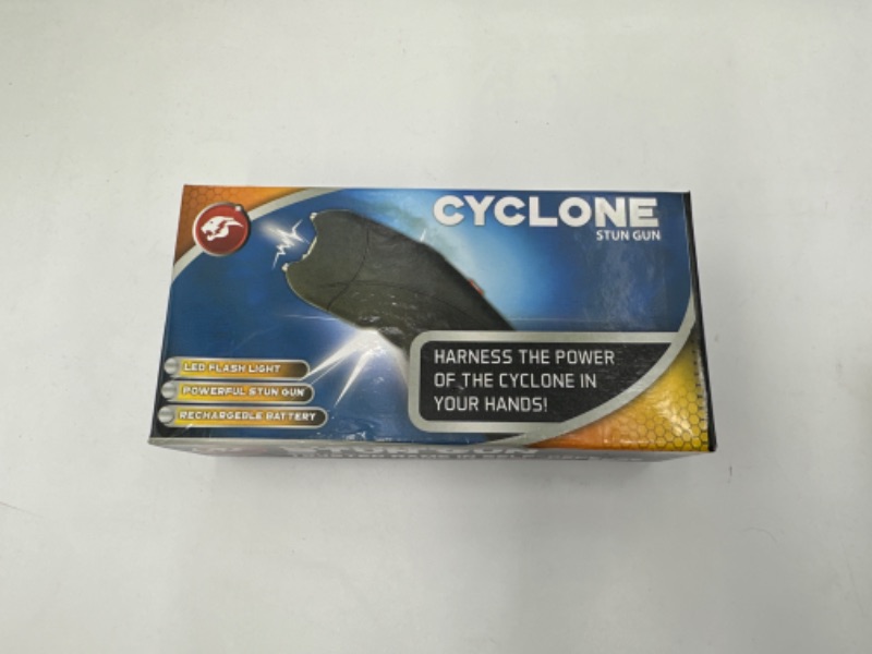 Photo 2 of CYCLONE STUN GUN LED FLASHLIGHT POWERFUL RECHARGEABLE BATTERY WITH HOLSTER NEW