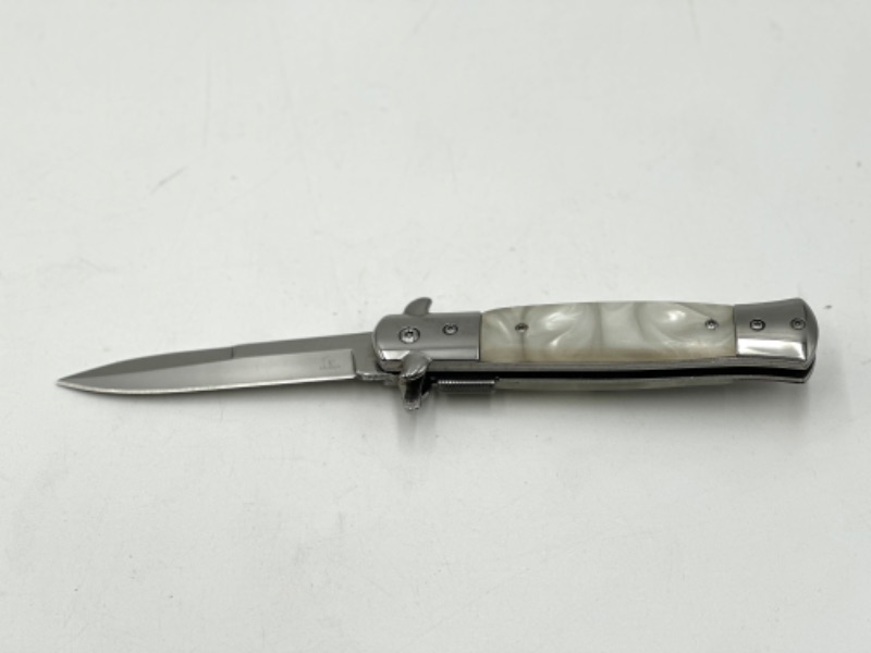 Photo 1 of STILETTO FALCON POCKET KNIFE WITH MARBLE DESIGN NEW