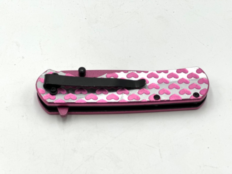 Photo 3 of PINK HEARTS POCKET KNIFE NEW