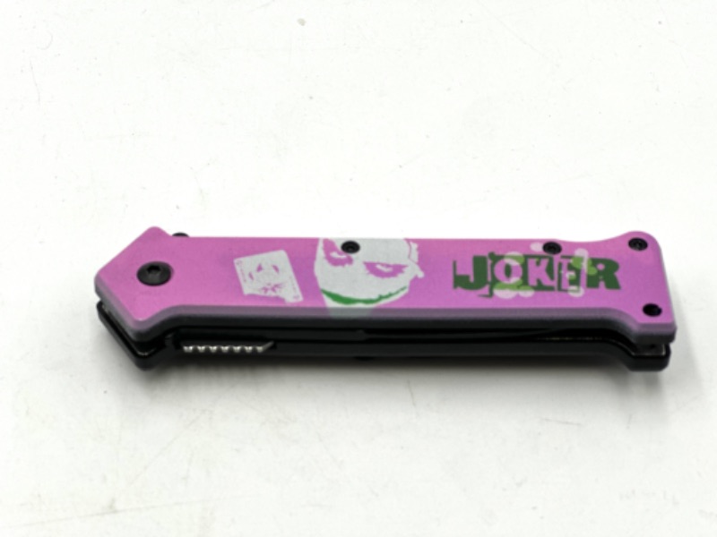 Photo 2 of PINK JOKER WHY SO SERIOUS POCKET KNIFE NEW