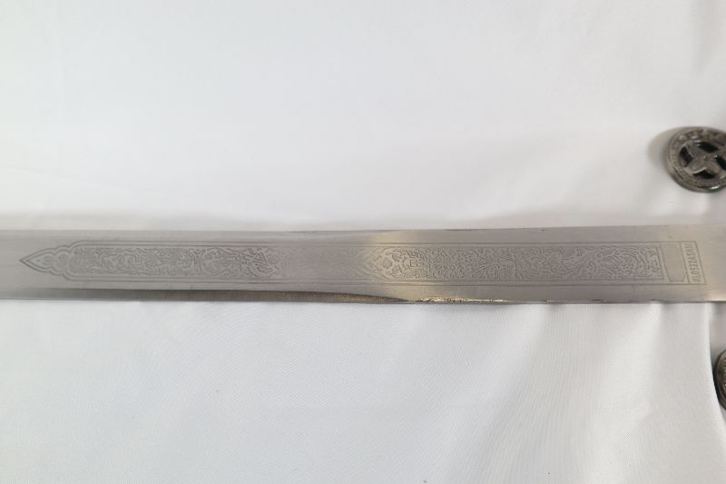 Photo 4 of MEDIEVAL SAN FERNANDO SWORD 40 INCH LONG 32 INCH BLADE NEW 