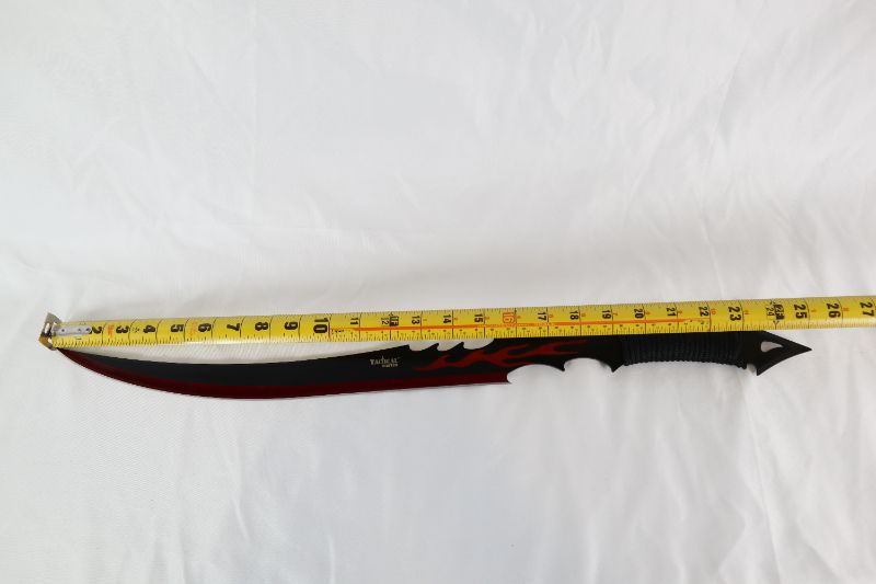 Photo 4 of 25 INCH RED FLAME SAMURAI FANTASY SWORD NEW