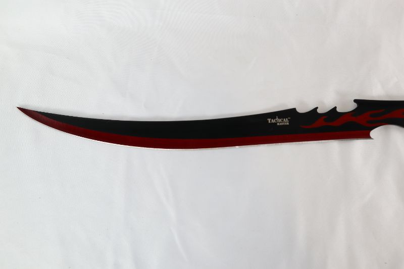 Photo 2 of 25 INCH RED FLAME SAMURAI FANTASY SWORD NEW