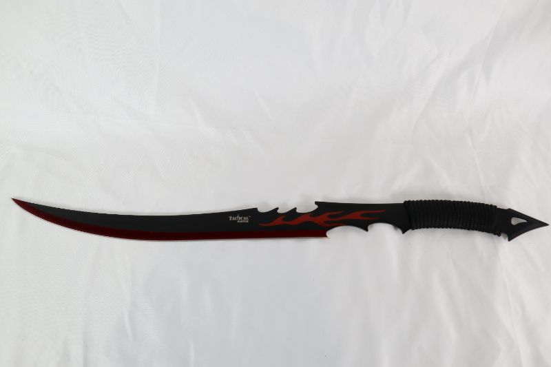 Photo 1 of 25 INCH RED FLAME SAMURAI FANTASY SWORD NEW