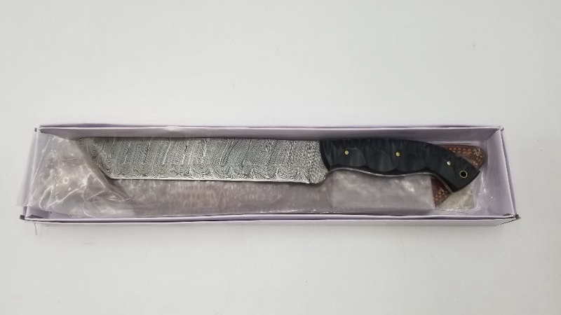 Photo 3 of DAMASCUS STEEL 14.25 INCH GREAT SLATE MICAR HUNTING KNIFE NEW 