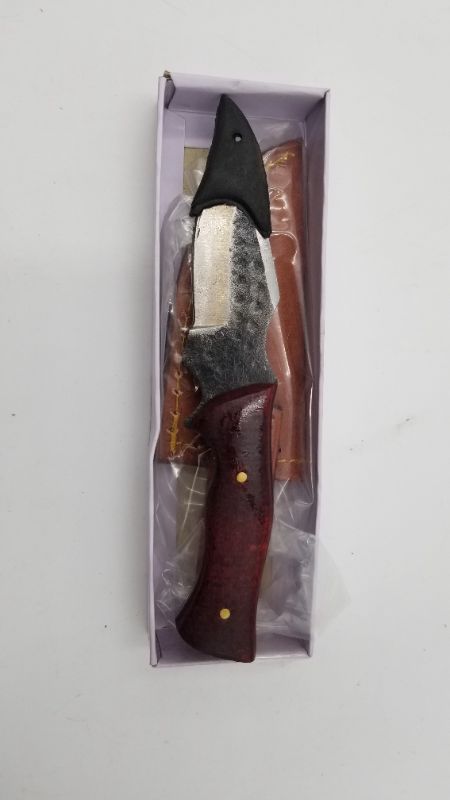 Photo 2 of 6.25 INCH BLACKSMITH FIXED BLACK KNIFE NEW