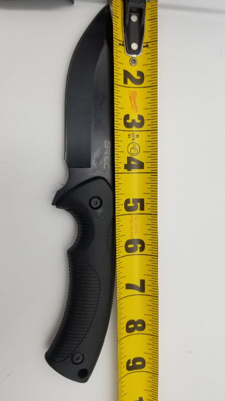 Photo 2 of BLACK HUNTING KNIFE WITH CLIP ON BELT CASE 9 INCH NEW 