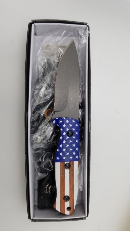 Photo 3 of HK 7.25 INCH STARS AND STRIPES HUNTING KNIFE NEW 