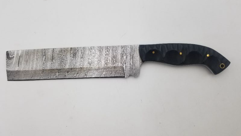 Photo 1 of 12.6 INCH SLATE CLEAVER DAMASCUS KNIFE NEW 