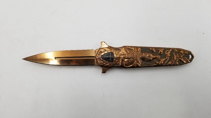 Photo 1 of 5 INCH KNIGHT ROSE GOLD CLIP KNIFE NEW 
