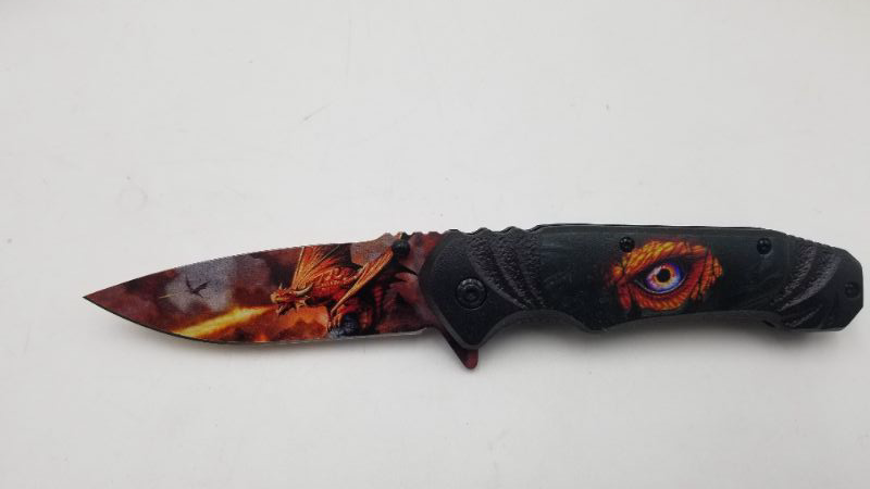 Photo 1 of 8.5 INCH DRAGON POCKET KNIFE NEW 