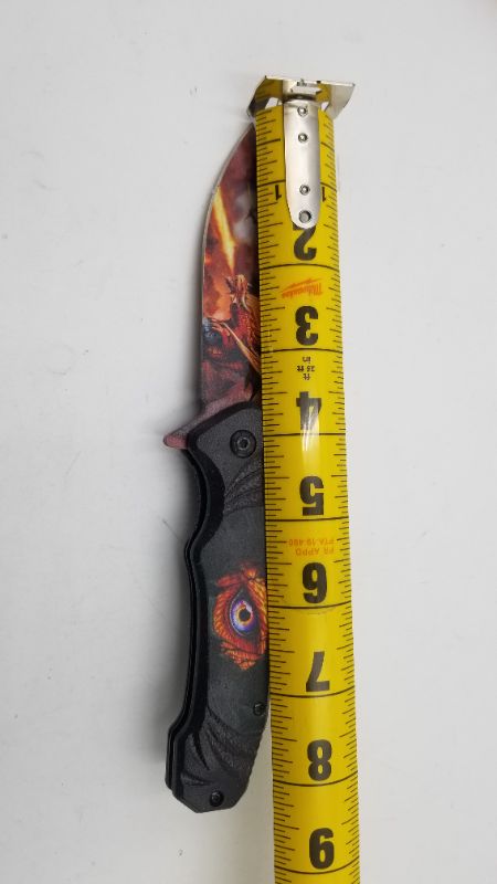 Photo 2 of 8.5 INCH DRAGON POCKET KNIFE NEW 