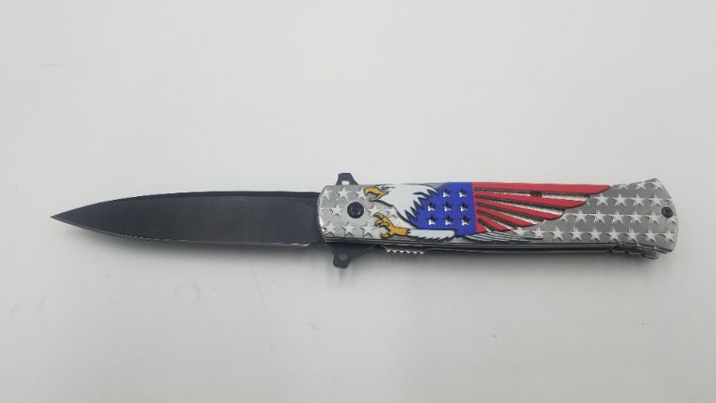 Photo 1 of Stelitto Eagle American Flag Knife New 