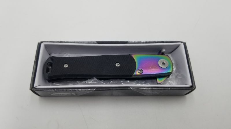 Photo 3 of Stiletto Oil Slick Pocket Knife New