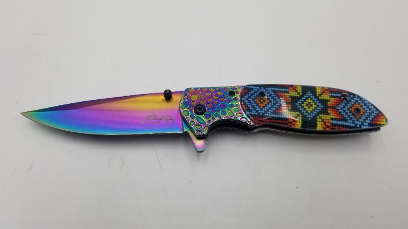 Photo 1 of Native Beads Pocket Knife 4.5 Inch Blade New 