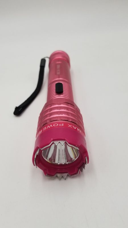 Photo 2 of 7.5 INCH PINK SAFETY STUN GUN WITH FLASHLIGHT AND CARRY CASE NEW 