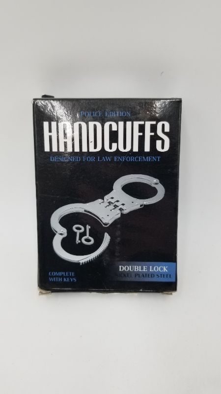 Photo 2 of FOXFEND DOUBLE LOCKED CHAIN HANDCUFFS POLICE EDITION NEW 