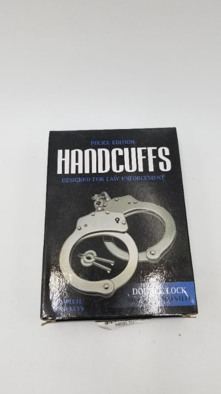 Photo 2 of FOXFEND DOUBLE LOCKED CHAIN HANDCUFFS POLICE EDITION NEW 