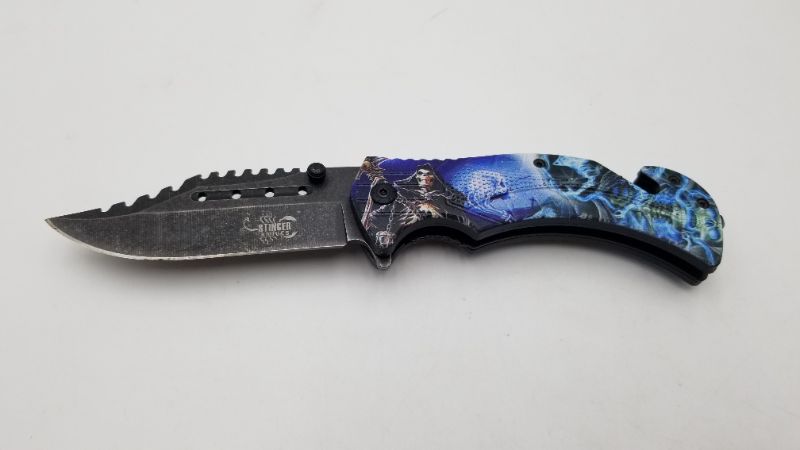 Photo 1 of STINGER POCKET KNIFE WITH SEATBLET CUTTER AND WINDOW BREAKER 3.5 INCH BLADE NEW 
