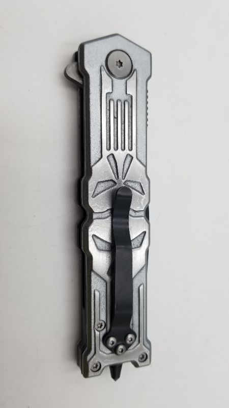 Photo 1 of FALCON 3.25 INCH BLADE SKULL DESIGN AND WINDOW BREAKER POCKET KNIFE NEW