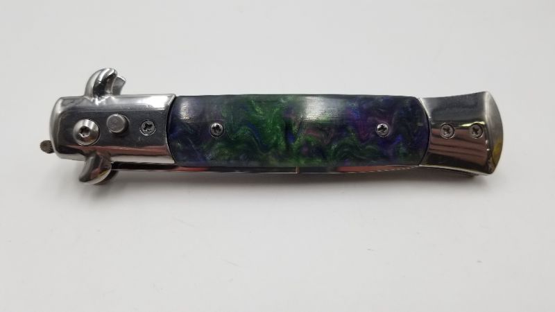 Photo 2 of 3.5 STILETTO POCKET KNIFE WITH SAFETY SWITCH NEW