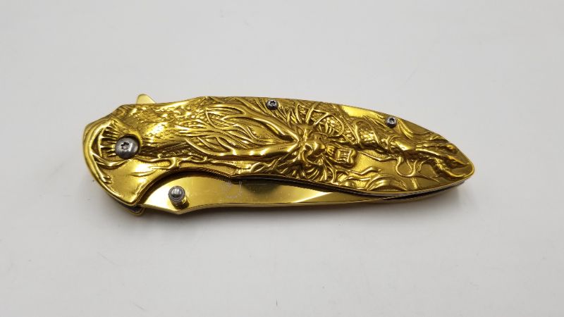 Photo 2 of FALCON POCKET KNIFE DRAGON STYLE 3 INCH BLADE NEW