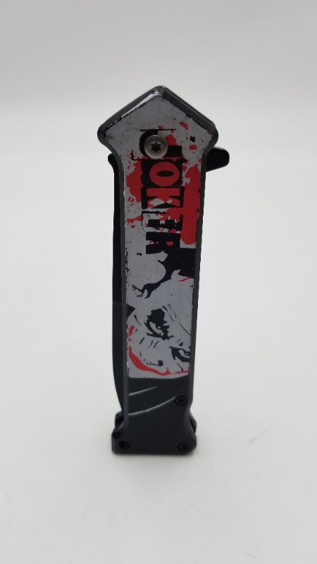 Photo 2 of JOKER POCKET KINFE WHY SO SERIOUS 3 INCH BLADE NEW 