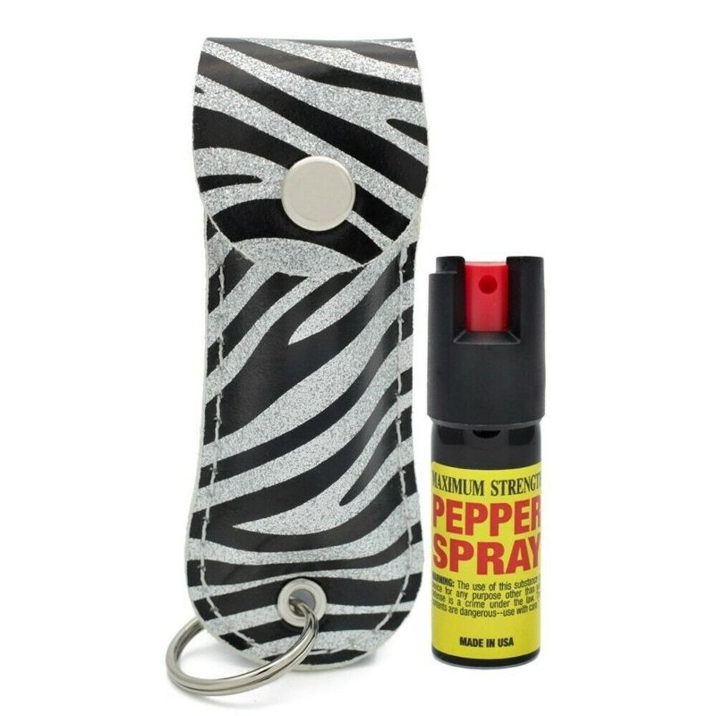 Photo 1 of 2 Pack Zebra Pepper Spray 8-12 Foot Stream