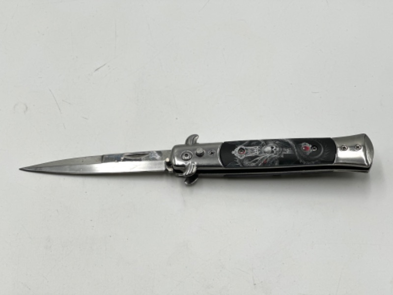 Photo 1 of SKULL CROSS PRINTED POCKET KNIFE NEW