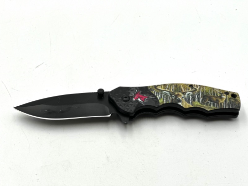 Photo 1 of OUTDOOR DEER DESIGN POCKET KNIFE NEW