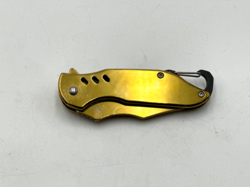 Photo 2 of GOLD COLOR FALCON POCKET KNIFE WITH  LOOP NEW 