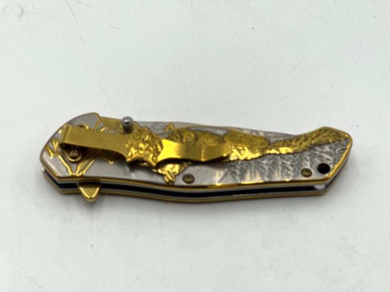 Photo 3 of GOLD AND SILVER OUTDOOR DESIGN POCKET KNIFE NEW