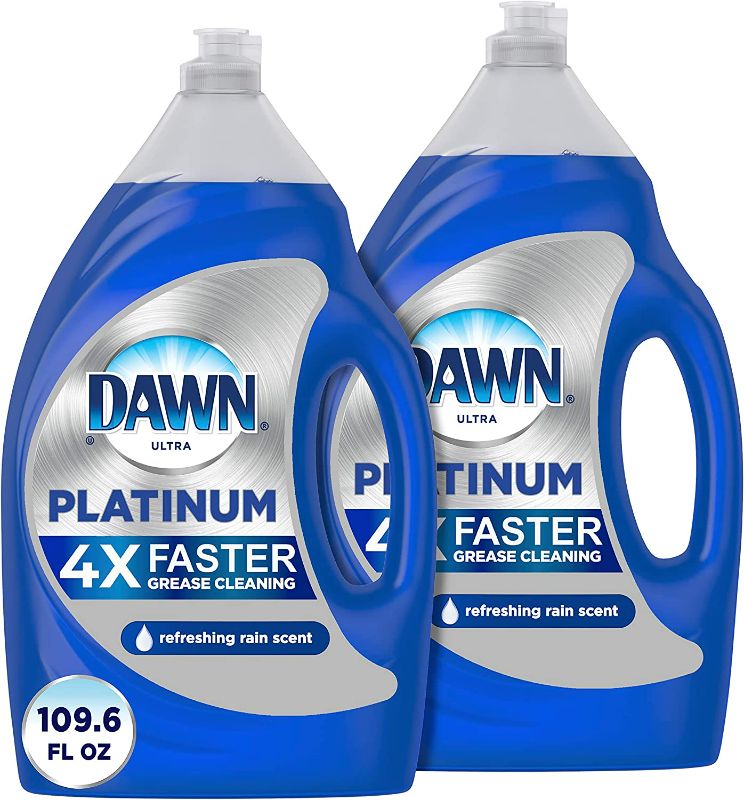 Photo 1 of Dawn Platinum Dishwashing Liquid Dish Soap, Refreshing Rain Scent, 54.8 fl oz (Pack of 2)