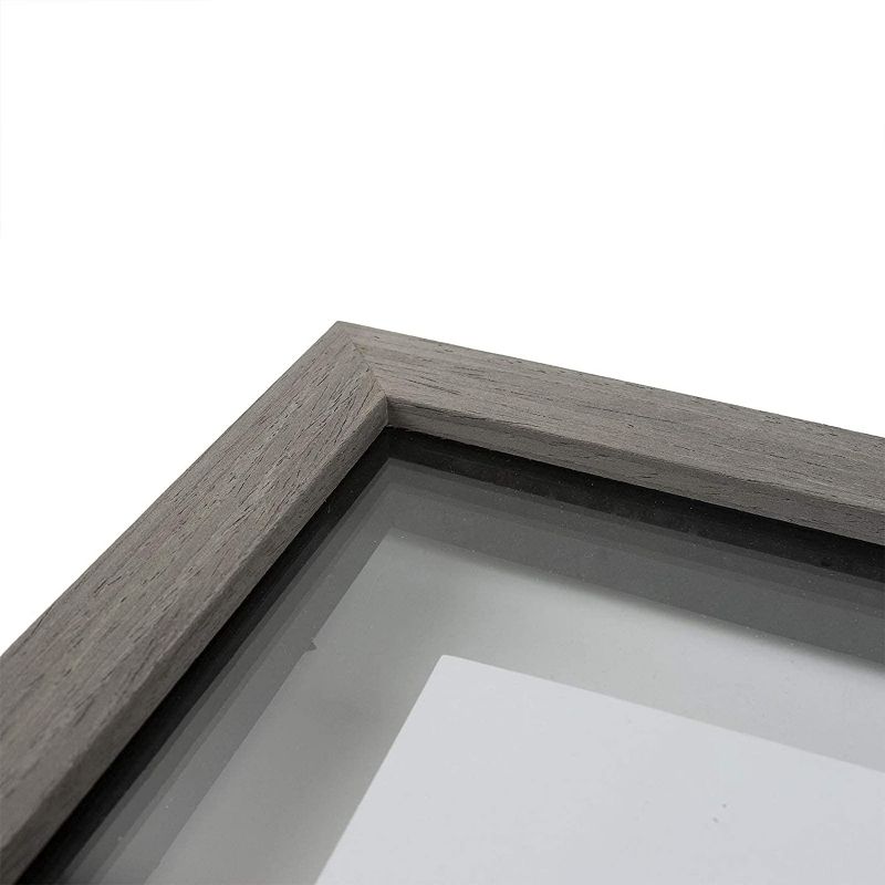 Photo 3 of Sheffield Home 3 Piece Gallery Wall Float Frame Set,11x14 in. Floats to 8x10 in. (Grey)