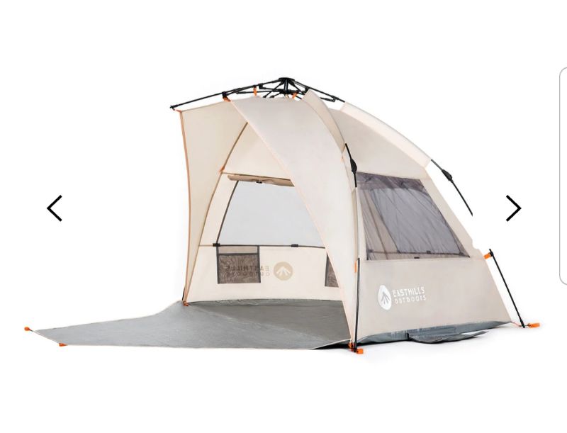 Photo 2 of Instant Shader Extended L Beach Tent Beige New