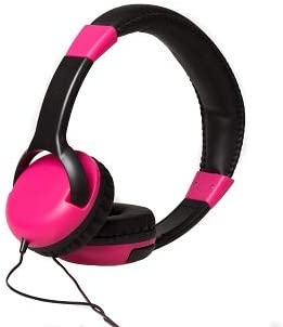 Photo 2 of GabbaGoods Safe Sounds Volume Limited Kids Headphones, 85 Decibel Over Ear Headphones (Pink)