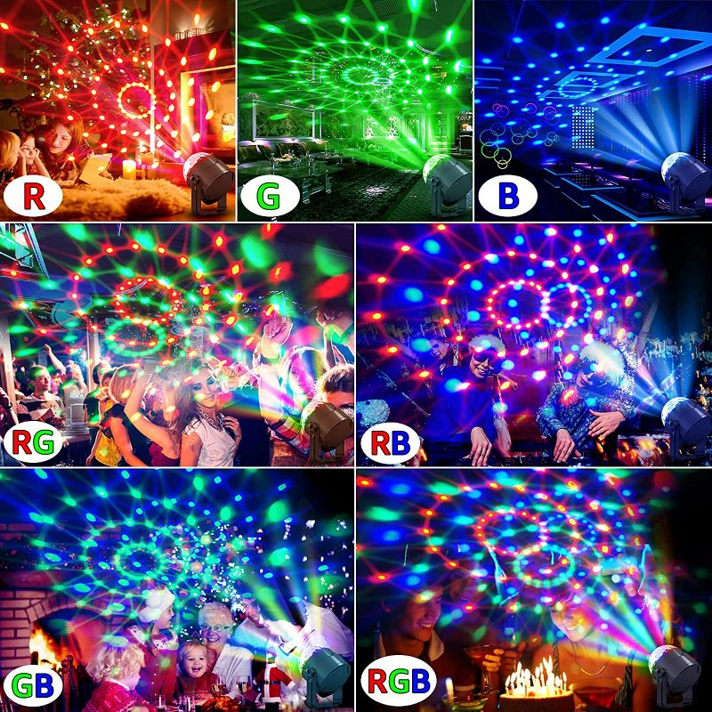 Photo 2 of Disco Ball Light Sound Activated Party Lights with Remote Control Dj Lights, 7 Color Modes