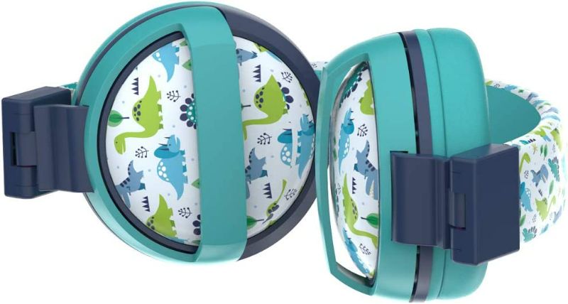 Photo 2 of GABBA GOODS KIDS SAFE SOUNDS FOLDABLE DINOSAUR  PRINT OVER EAR HEADPHONES BUILT IN MICROPHONE DESIGNED 4 KIDS 