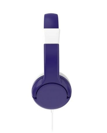 Photo 2 of GABBA GOODS KIDS SAFESOUNDS FOLDABLE PURPLE AND WHITE PRINT OVER EAR HEADPHONES BUILT IN MICROPHONE DESIGNED 4 KIDS 