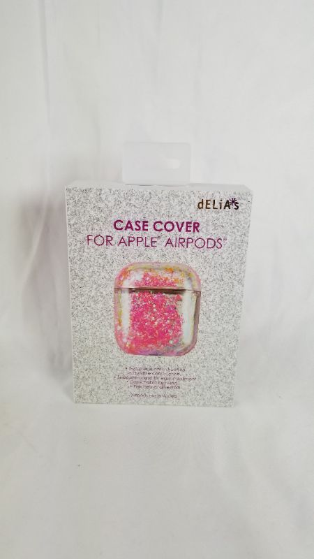 Photo 3 of DELIA CLEAR AIIRPODS CASE WITH PINK HEART GLITTER NEW