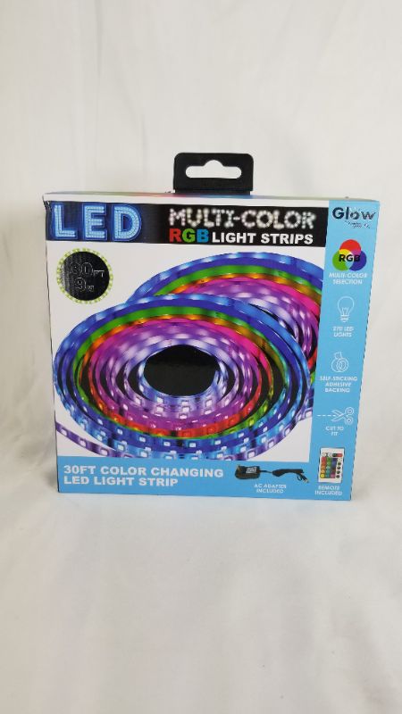 Photo 2 of 30 FOOT MULTI COLORED RGB LED LIGHT STRIP WITH REMOTE