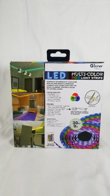 Photo 3 of 30 FOOT MULTI COLORED RGB LED LIGHT STRIP WITH REMOTE
