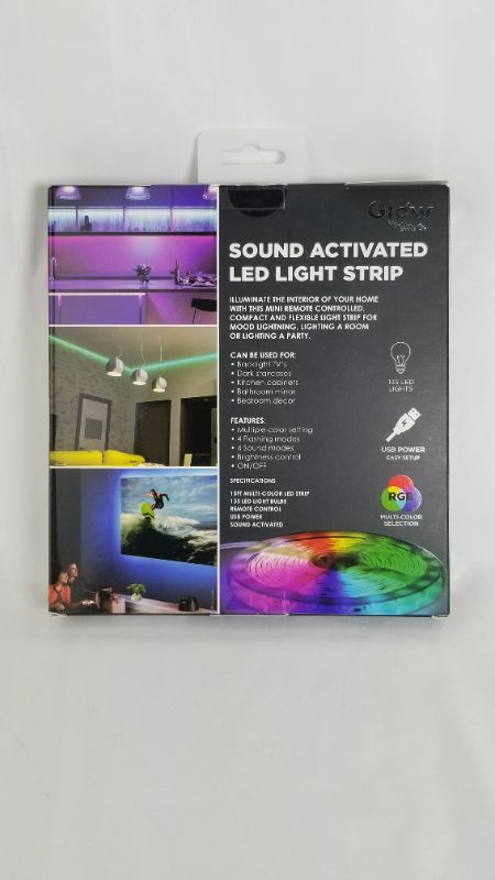 Photo 3 of Sound Control LED Strip with Remote, 15'
