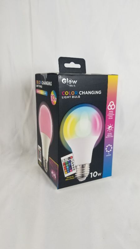 Photo 2 of 10 Watt Rainbow Color Changing Light Bulb with 450 Brightness Lumens, 16 Modes, Fits Standard E26/E27 Base