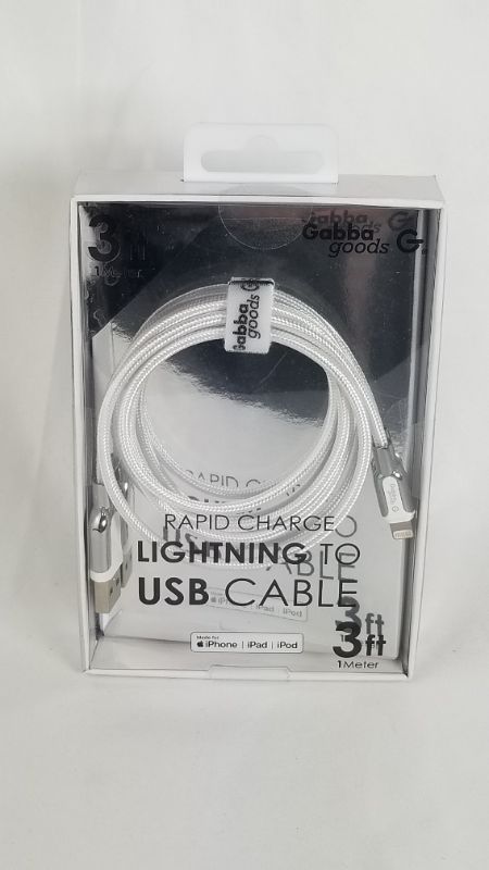 Photo 1 of 3 FOOT RAPID LIGHTNING CHARGER FOR APPLE 