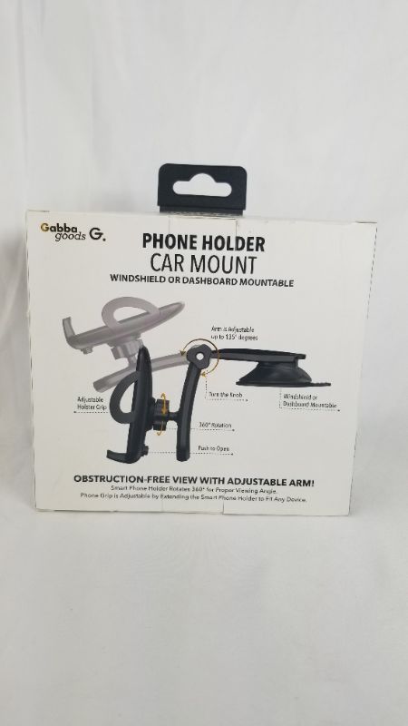 Photo 2 of PHONE HOLDER CAMOUNT WINDSHIELD OR DASHBOARD NECK ROTATION 135 DEGREE PHONE GRIP ROTATION 360 DEGREE ADJUSTABLE GRIP 