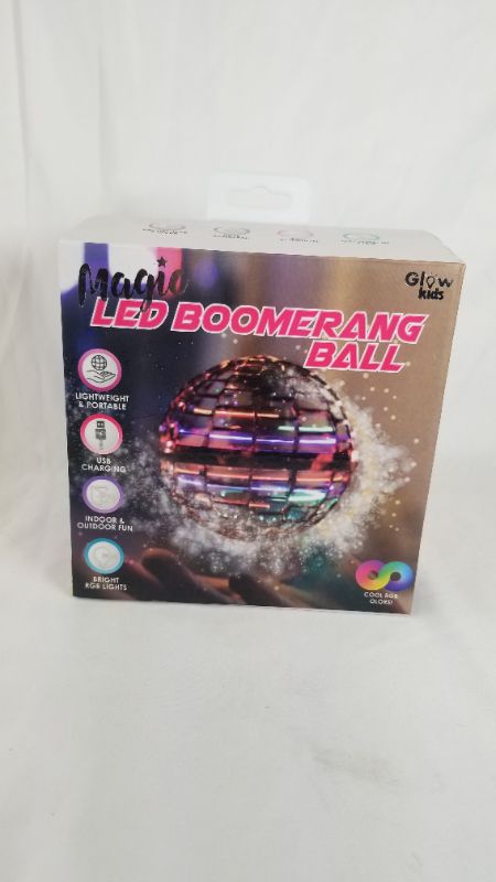Photo 1 of Glow Kids Flying Ball Toys, Hover Orb, Magic Mini Drone, Boomerang Spinner 360 Rotating Spinning UFO Safe for Kids Adults (Pink)