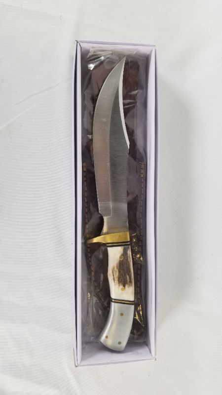 Photo 2 of 10.25 Inch Iton Cougar Stag Knife 